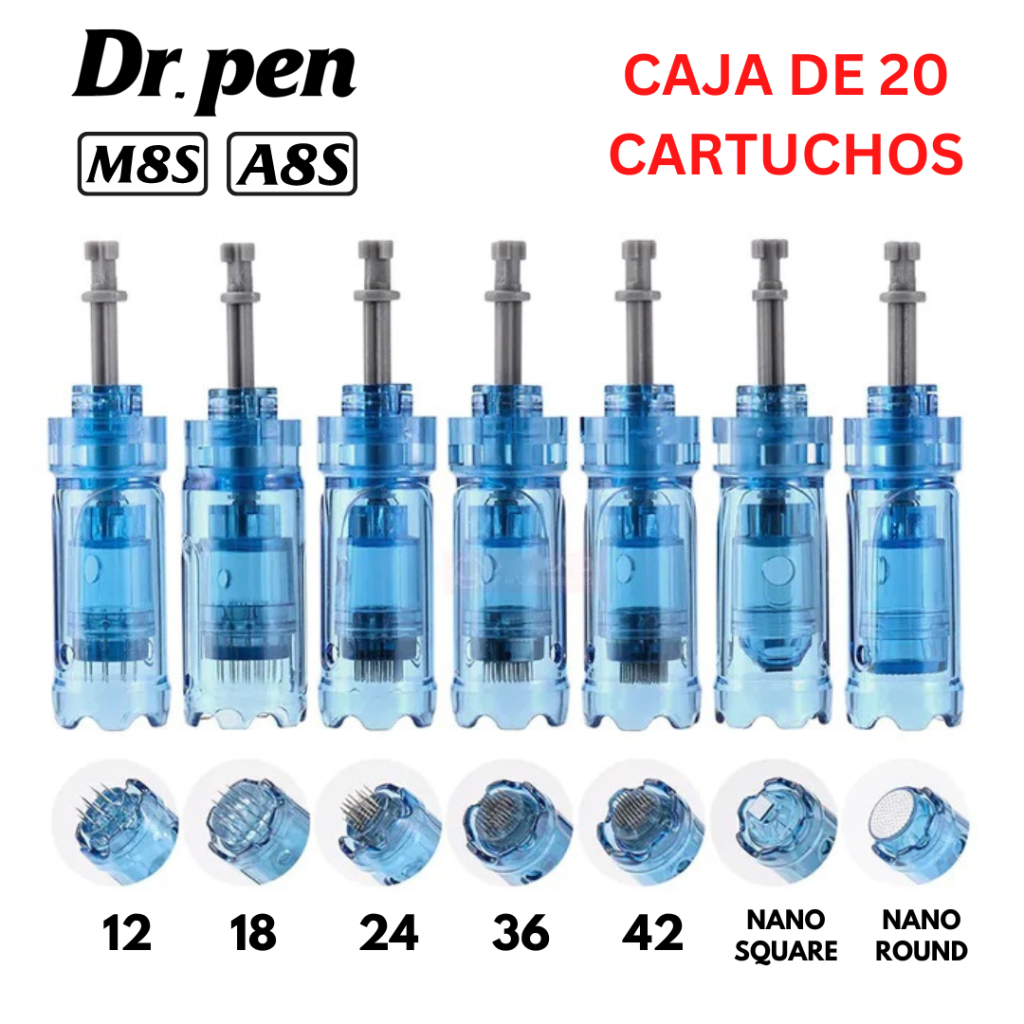 Caja de 20 cartuchos para Dr Pen M8S